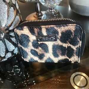 Carlos Santana Leopard Coin Purse! New!